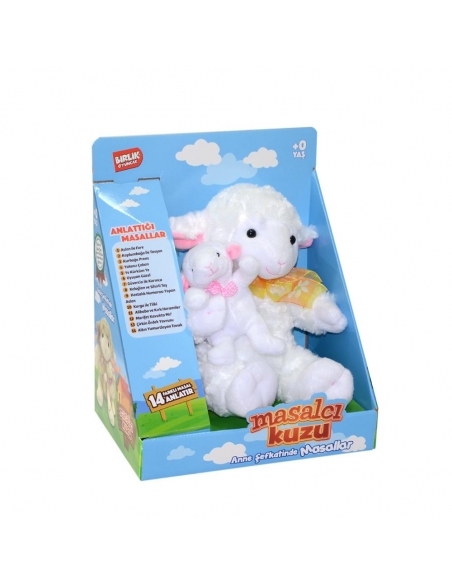 M-1117526-12 YAVRULU MASAL ANLATAN KUZU PELUŞ -BRL