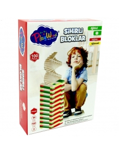 Playwood Eğitici Sihirli Bloklar 100 Parça 2