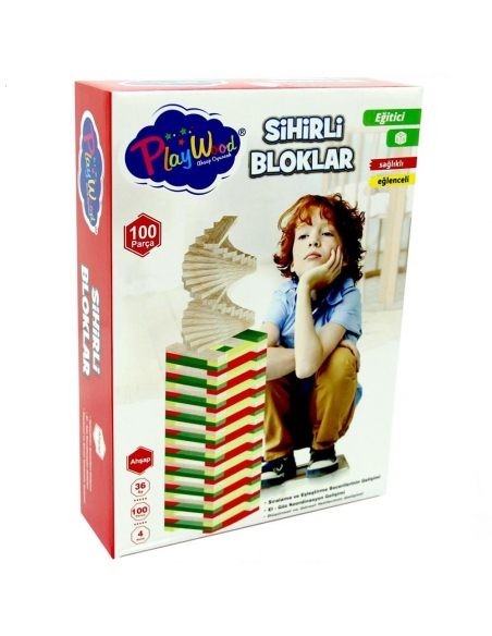 Playwood Eğitici Sihirli Bloklar 100 Parça