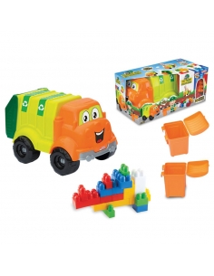 03451 Kutulu Çöp Kamyonum Bloklu (30 Parça)