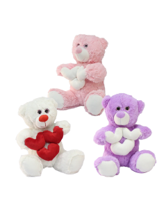 Küçük Kalpli Oturan Ayıcık 30 cm 1 adet Fiyatıdır