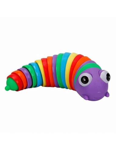 Dekompresyon Renkli Tırtıl Mor 18 cm