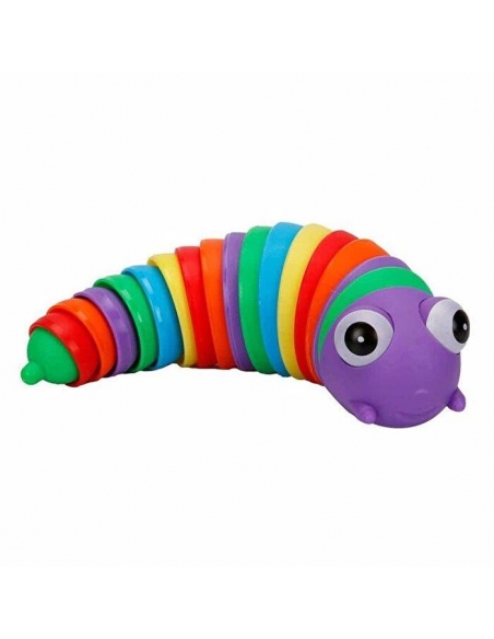 Dekompresyon Renkli Tırtıl Mor 18 cm
