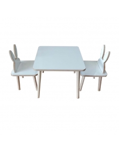 Ahşap Çocuk Aktivite Oyun Masa Sandalye Takımı - 1 Masa 2 Sandalye 2