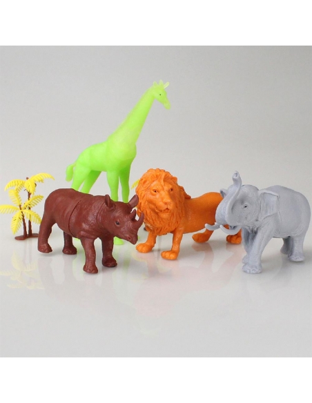690 Toy Play 6 Parça Renkli Safari Hayvanları Figür Seti 13-16 cm