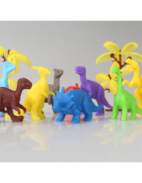 683 Toy Play 12 Parça Renkli Mini Dinozor Figür Seti 4-6 cm