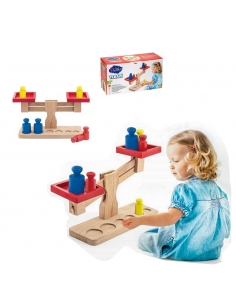 Doğal Ahşap Oyuncak Terazi