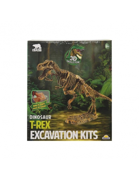 Crazoo 3D Fosil Kazı Seti: Dinozor T-Rex