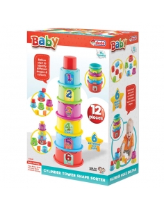 Silindir Kule Bultak Bebek Aktivite Oyun Seti 2