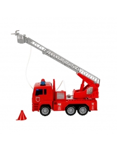 Sesli ve Işıklı Su Fışkırtan İtfaiye Aracı 24 cm 2