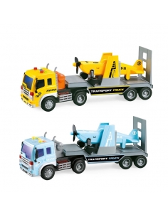 1:16 Sürtmeli Sesli Işıklı Uçak Taşıyan Tır