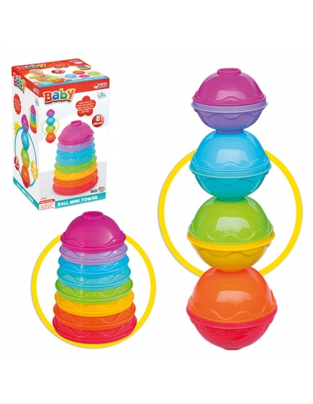 Toplu Mini Kule Bebek Aktivite Oyun Seti