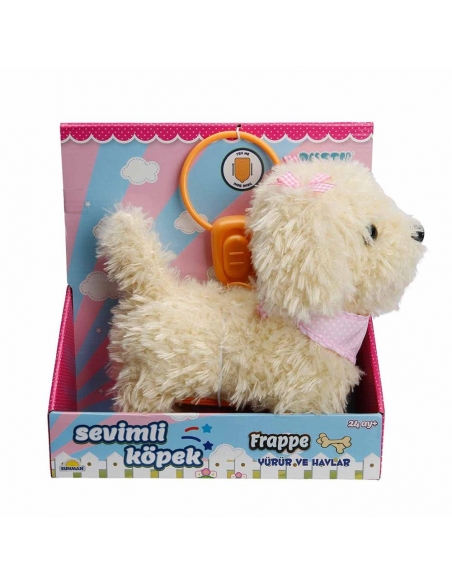 S01002858 YÜRÜYEN SEVİMLİ KÖPEK  SESLİ BEYAZ-SUN