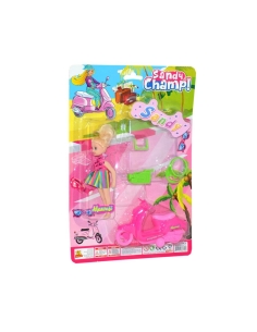 Kartelada Sandy Scooterlı Aksesuarlı Oyun Seti