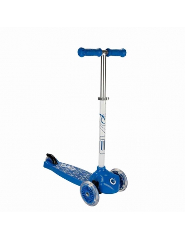 Evo Işıklı 3 Tekerlekli Mavi Scooter