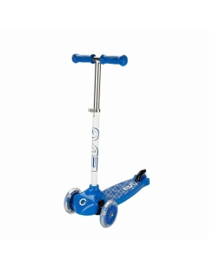 Evo Işıklı 3 Tekerlekli Mavi Scooter 2