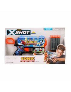 X-Shot Skins Flux Sonic The Hedgehog 8 Mermili Sünger Dart Atan Silah 21 cm