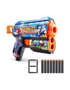 X-Shot Skins Flux Sonic The Hedgehog 8 Mermili Sünger Dart Atan Silah 21 cm 2