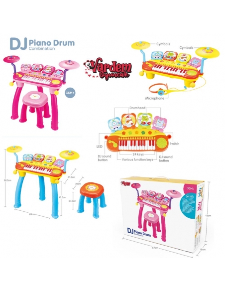 BAO-1601 24 TUŞLU DJ PİANO DAVUL MP3 -VRD