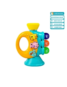 JLG-855-38A IŞIKLI VE MÜZİKLİ TROMPET BEBEK -VRD