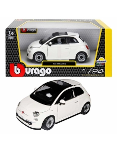 S00022106 BURAGO 1/24 FİAT 500 2007 BEYAZ -SUN