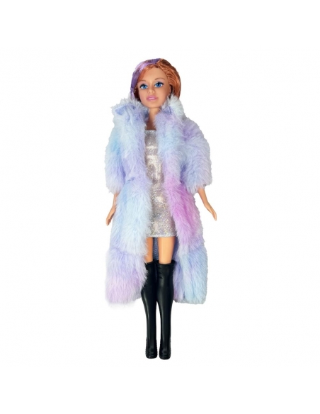 WG-66769 KUT.KÜRKLÜ ÇİZMELİ BEBEK 29CM 48PCS -VRD