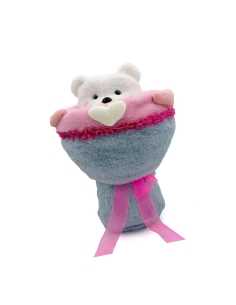 Sevgi Buketi Peluş Ayıcıklı Peluş Çiçek Buketi 40 cm
