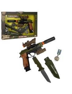 S00004308 ASKER SİLAH SET BIÇAK/SİLAH IŞIK/SES 6PR 2