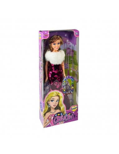 WG-66772 KUT.RENK DEĞİŞTİREN PULLU BEBEK 29CM -VRD