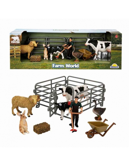 Wild Life Çitli Çiftlik Seti 1 adet