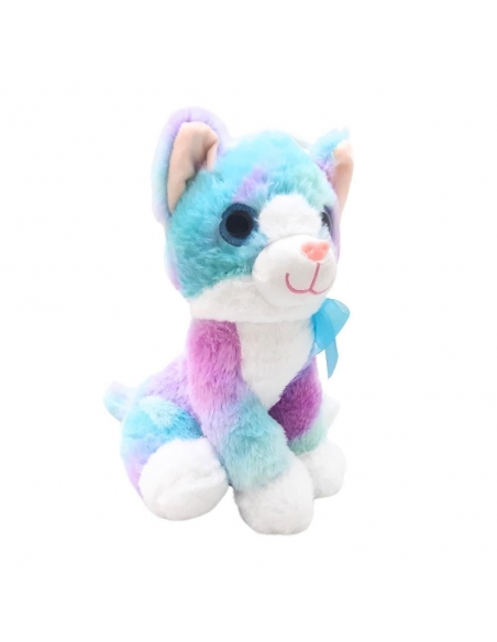 PELUŞ 30CM RENKLİ KEDİ HALLEY