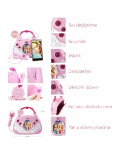 MP3 VE MİKROFONLU PARTİ MÜZİK EL ÇANTASI