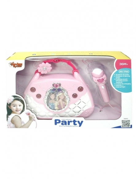 MP3 VE MİKROFONLU PARTİ MÜZİK EL ÇANTASI