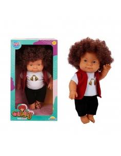 Curly Bebek Tulumlu Elbiseli Et Bebek 35 cm