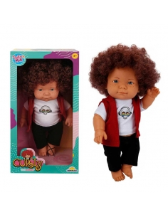 Curly Bebek Tulumlu Elbiseli Et Bebek 35 cm 2