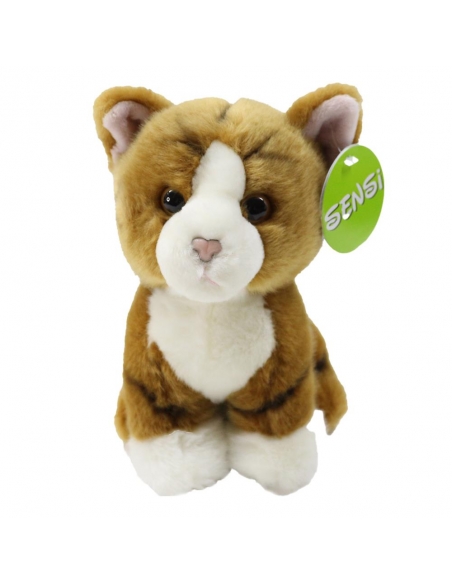 Sarı Yavru Kedi Peluş Oyuncak 18 cm