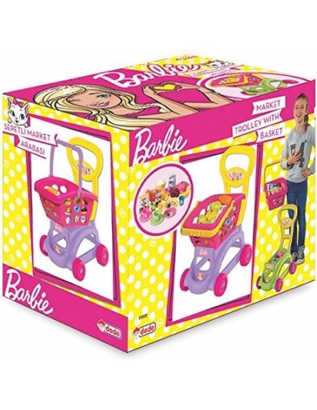 Orjinal Lisanslı Oyuncak Barbie Sepetli Market Arabası