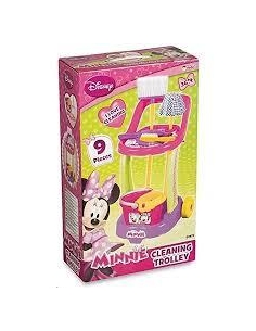 Orjinal Lisanslı Oyuncak Minnie Mouse Temizlik Arabası 2