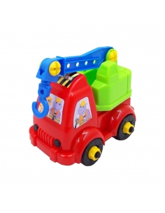 Kutulu Sürtmeli Sök Tak Oyuncak Vinç 14 Cm 2