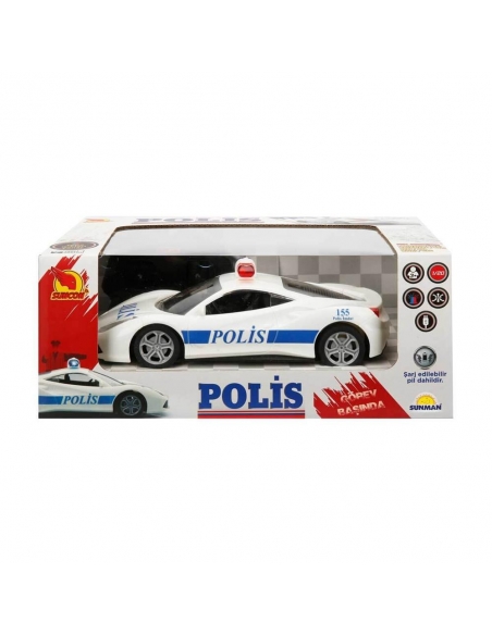 1:20 Uzaktan Kumandalı Suncon Usb Şarjlı Polis Arabası 20 cm 1:20 Uzaktan Kumandalı Suncon Usb Şarjlı Polis Arabası 20 cm