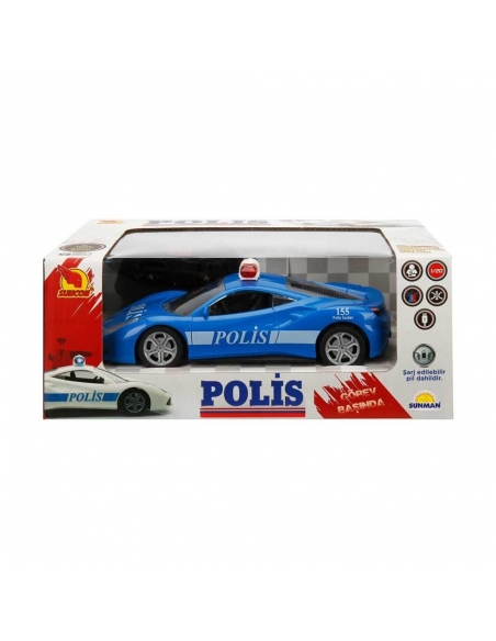 1:20 Uzaktan Kumandalı Suncon Usb Şarjlı Polis Arabası 20 cm 1:20 Uzaktan Kumandalı Suncon Usb Şarjlı Polis Arabası 20 cm