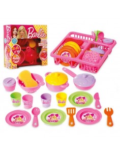 Orjinal Barbie Kutulu Bulaşık Seti Oyuncak