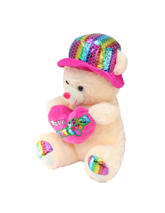 Kalpli Şapkalı Ayı Peluş Oyuncak 55 cm 2