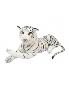 Sesli Beyaz Kaplan Peluş Oyuncak 70 cm 2