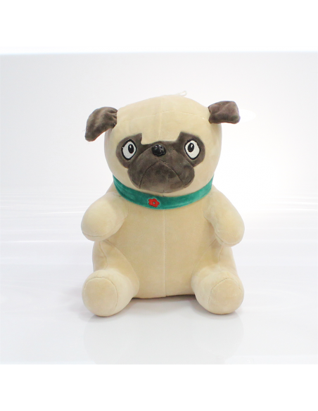 Oturan Pug Peluş Köpek 30Cm
