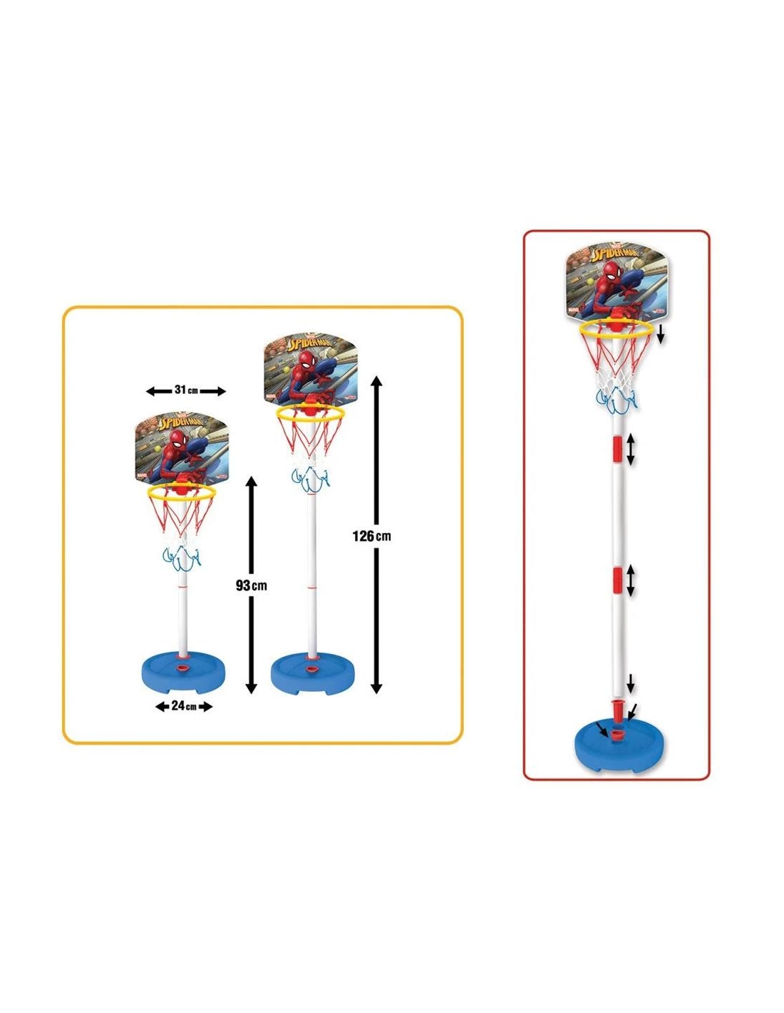 03653 Spiderman Küçük Ayaklı Basketbol Set 03653 Spiderman Küçük Ayaklı Basketbol Set