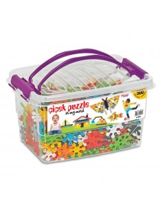 Çiçek Puzle Kutulu 500 Parça Eğitici Lego Seti 2