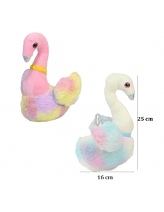 Renkli Kuğu Peluş Oyuncak 25 cm 2