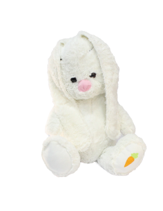 Uzun Kulaklı Beyaz Tavşan Peluş Oyuncak 40 cm 2