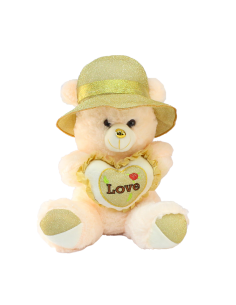 Love Kapli Şapkalı Ayı Peluş Oyuncak 35 cm 2